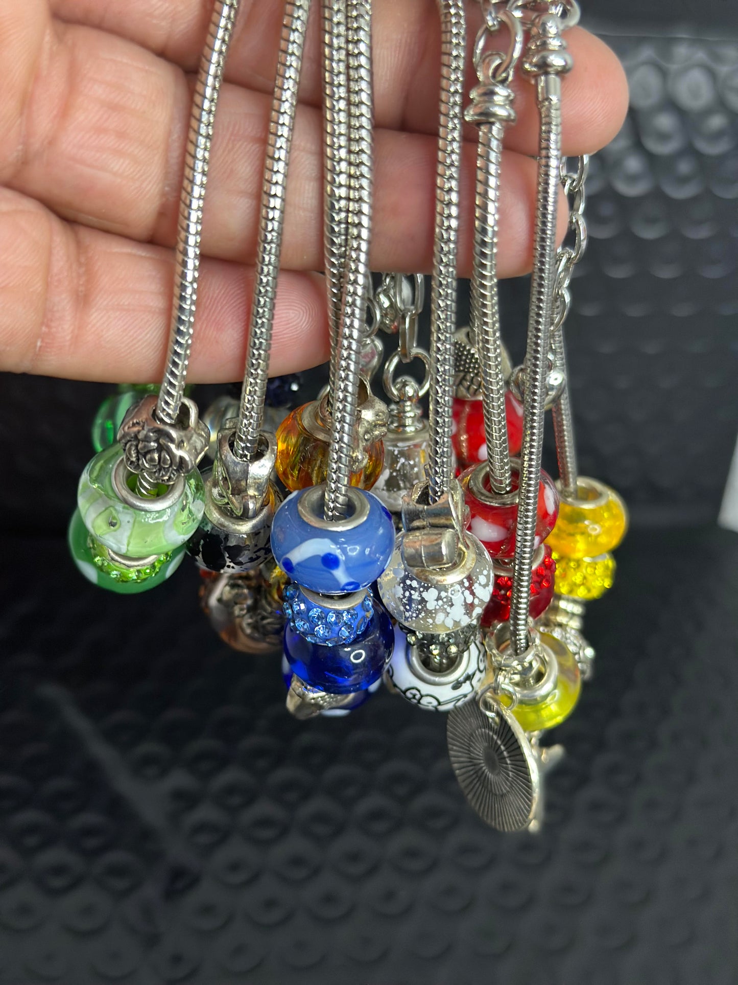 Snake Link Charm Bracelet